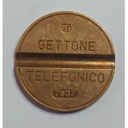 GETTONE TELEFONICO CON SEGNO DI ZECCA UT NUMERO DI SERIE 7607 RARO